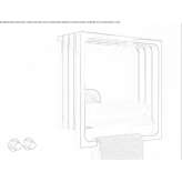 Towel warmer made of shiny steel, mounted on the wall Felahiye