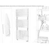 Electric decorative wall radiator Suno