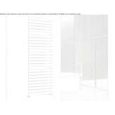 Warm, water towel warmer made of carbon steel Pravia