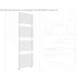 Decorative water radiator made of shiny steel Suno