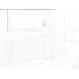 Decorative steel wall-mounted water radiator Kamas