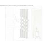 Decorative radiator made of brushed steel Pedesina