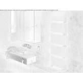 Vertical carbon steel towel warmer for hot water Pravia