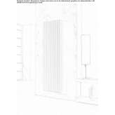 Decorative wall radiator made of carbon steel Gembrook