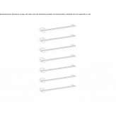 Electric, modular, wall-mounted stainless steel towel warmer Islaz