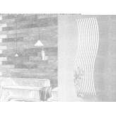 Decorative wall-mounted water radiator made of shiny steel Pedesina