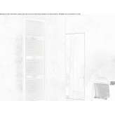 Warm, water towel warmer made of carbon steel Pravia