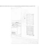 Steel towel warmer mounted on the wall Koktebel