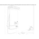 Electric, aluminum towel warmer, mounted on the wall Suchil