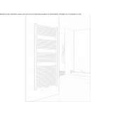 Steel towel warmer mounted on the wall Agost