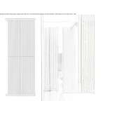 Vertical, steel, decorative wall radiator Beaulon