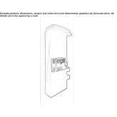 Electric, aluminum towel warmer, mounted on the wall Suchil