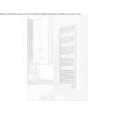 Electric, steel towel warmer, mounted to the wall Roade