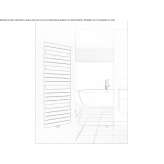 Steel towel warmer mounted on the wall Agost