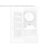Steel towel warmer mounted on the wall Agost