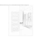 Steel towel warmer mounted on the wall Agost