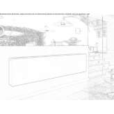 Panel radiator mounted on the wall Blufi