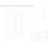 Aluminum decorative wall radiator with LED light Puscine
