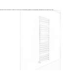 Vertical, aluminum towel warmer, mounted on the wall Navoloki