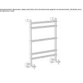 Wall-mounted towel warmer Bauta