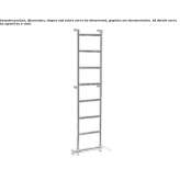 Electric, vertical towel warmer, mounted on the wall Harland