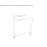 Stainless steel towel warmer, wall mounted Standon