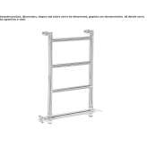 Electric, vertical towel warmer, mounted on the wall Bauta