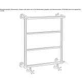 Wall-mounted towel warmer Kurucay