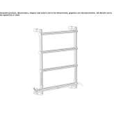 Electric, vertical towel warmer, mounted on the wall Harland