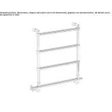 Electric, vertical towel warmer, mounted on the wall Bauta