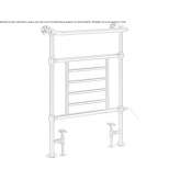 Free-standing steel towel warmer Landegg