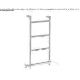 Electric, vertical towel warmer, mounted on the wall Harland