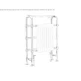 Vertical towel warmer Sarande