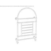 Vertical wall-mounted towel warmer Bernis