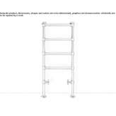 Freestanding brass decorative radiator Arnstorf