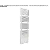 Towel warmer made of powder-coated steel, mounted to the wall Ayolas