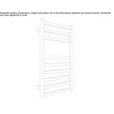 Steel towel warmer for hot water Romaniv