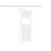 Steel towel warmer for hot water Sochi
