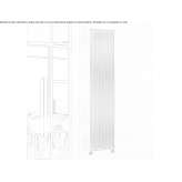 Vertical plate radiator made of carbon steel Birgi