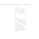 Steel towel warmer for hot water Sochi