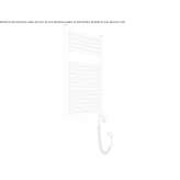 Electric, steel towel warmer, mounted to the wall Puracic