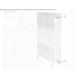 Decorative wall-mounted cast iron radiator for hot water Alesd