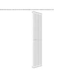 Steel towel warmer for hot water Tenniken