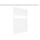 Steel towel warmer for hot water Varzi