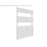 Towel warmer made of chrome-plated steel, hot-mounted, wall-mounted Varzi
