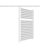 Towel warmer made of chrome-plated steel, hot-mounted, wall-mounted Favara