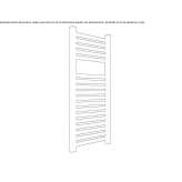 Steel towel warmer for hot water Puracic