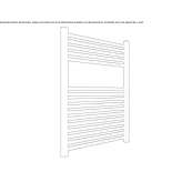 Steel towel warmer for hot water Sochi