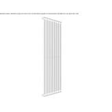 Steel towel warmer for hot water Tenniken