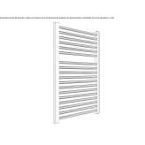 Towel warmer made of chrome-plated steel, hot-mounted, wall-mounted Favara
